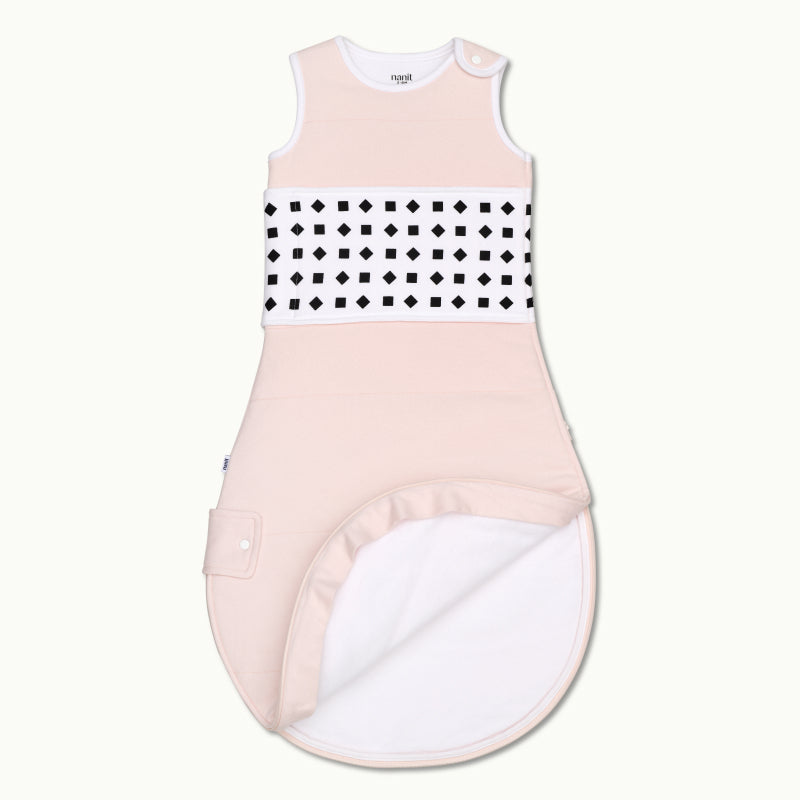 Nanit Breathing Wear Quilted Sleeping Bag in blush pink