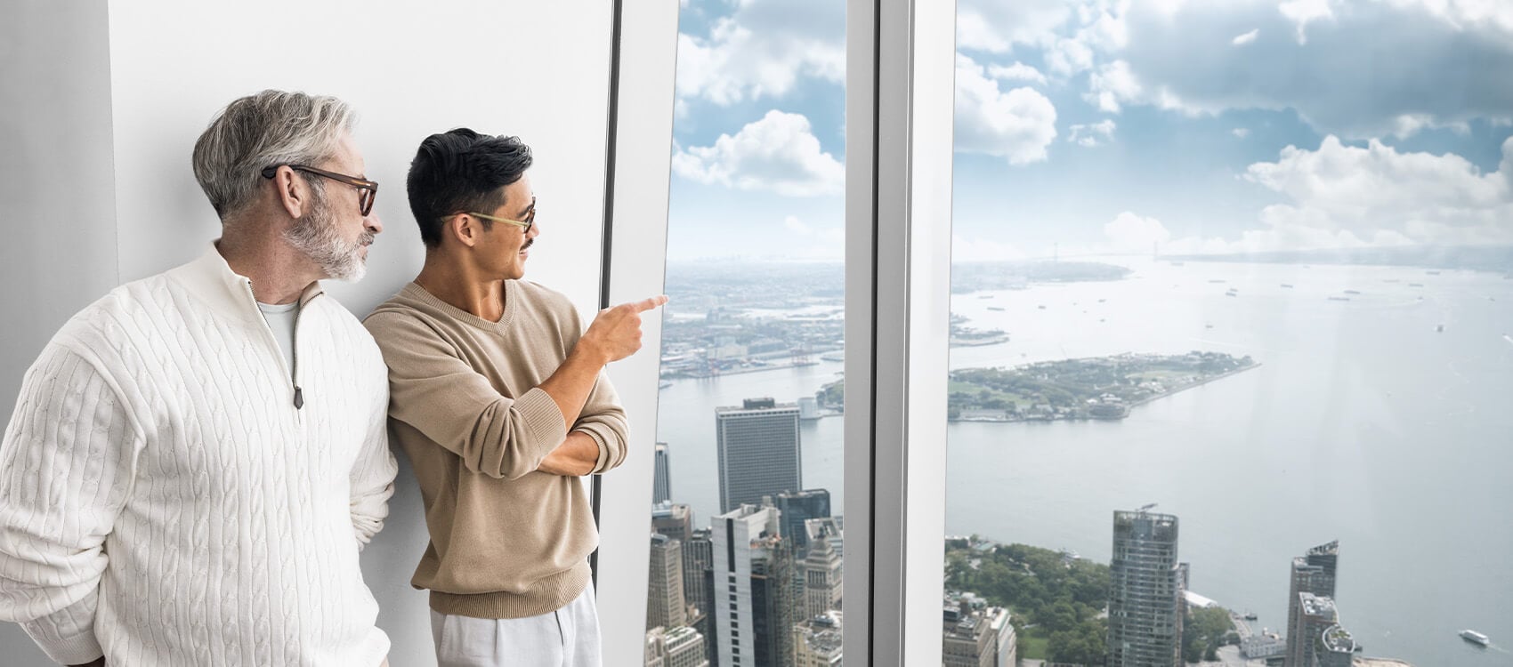 New York skyline view featured in a One World Observatory local offer