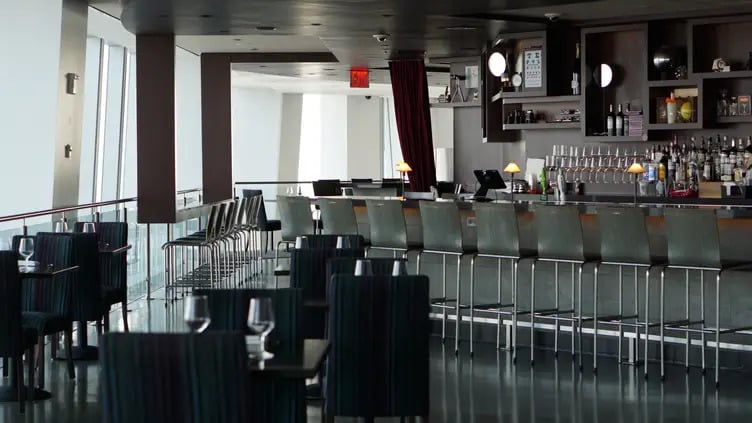 ONE Dine restaurant interior at One World Observatory
