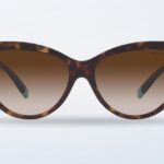 Lentes de sol Tiffany TF4196 color habana sobre fondo claro