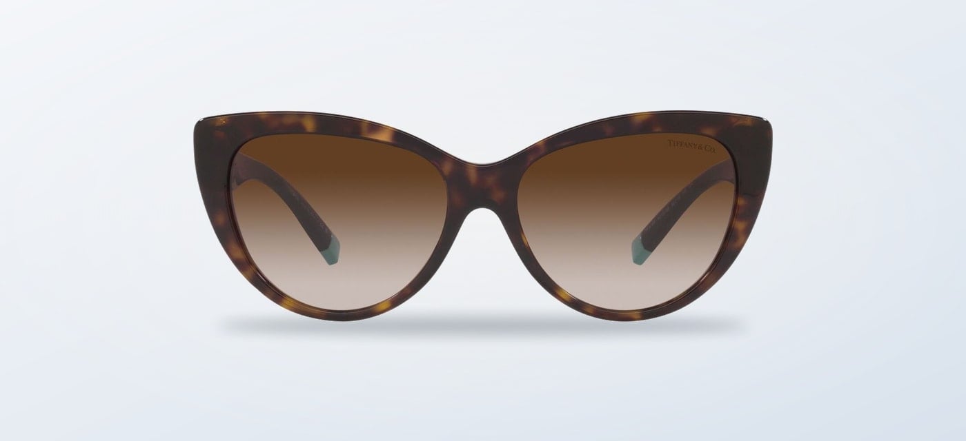 Lentes de sol Tiffany TF4196 color habana sobre fondo claro