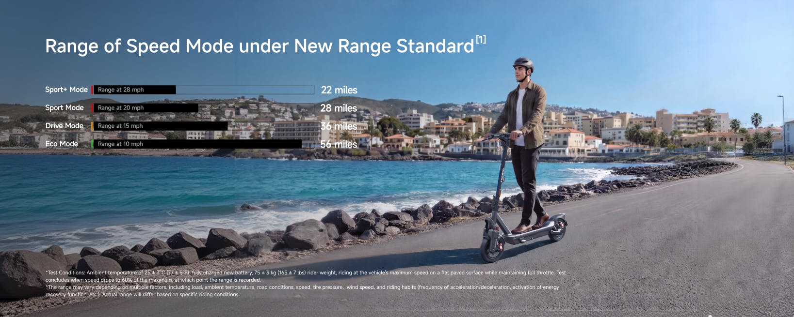 Segway MAX G3 Plus electric scooter riding on a road