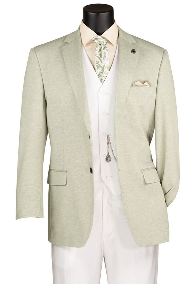 Light green textured super stretch modern fit blazer