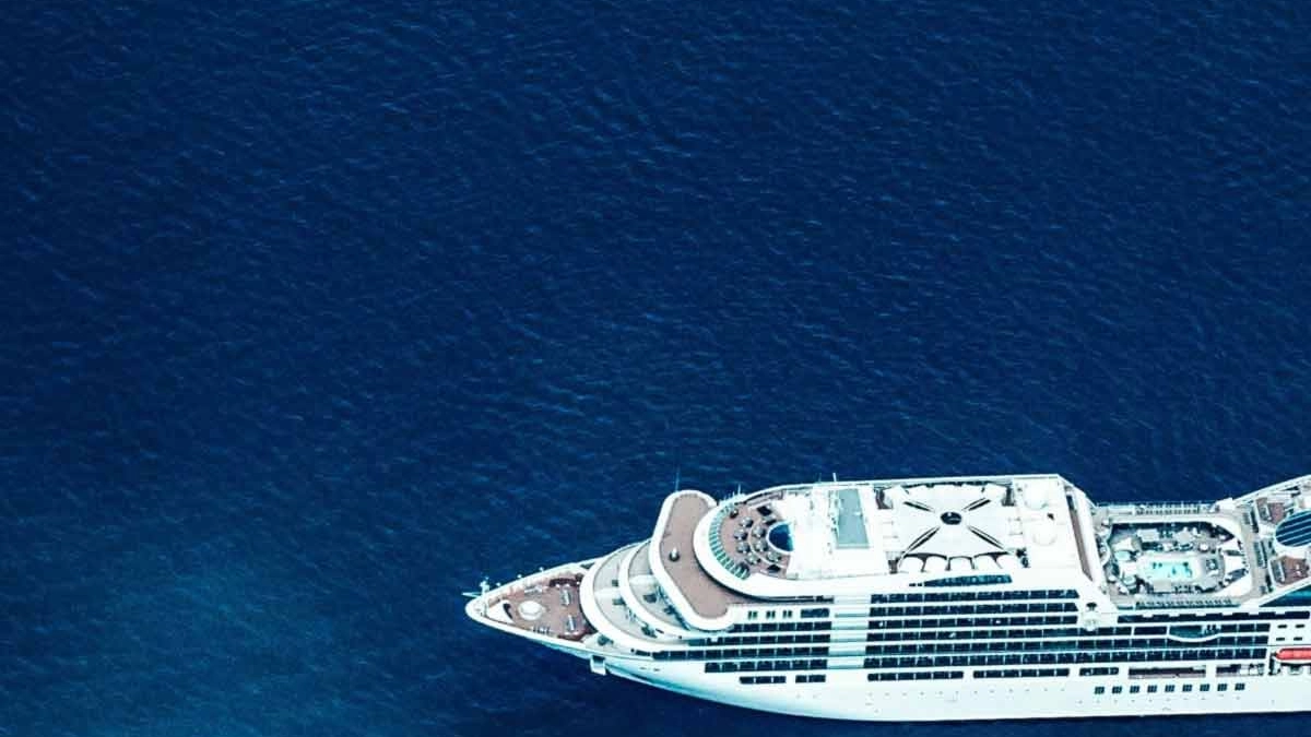 Cruise ship on holiday