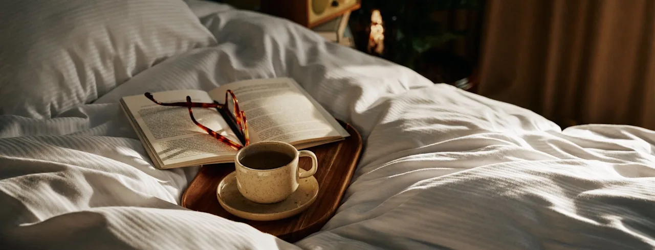 Cosy Home Hotel room with coffee and books