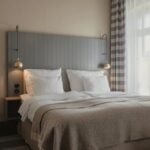 Bright Nordic hotel room at Home Hotel