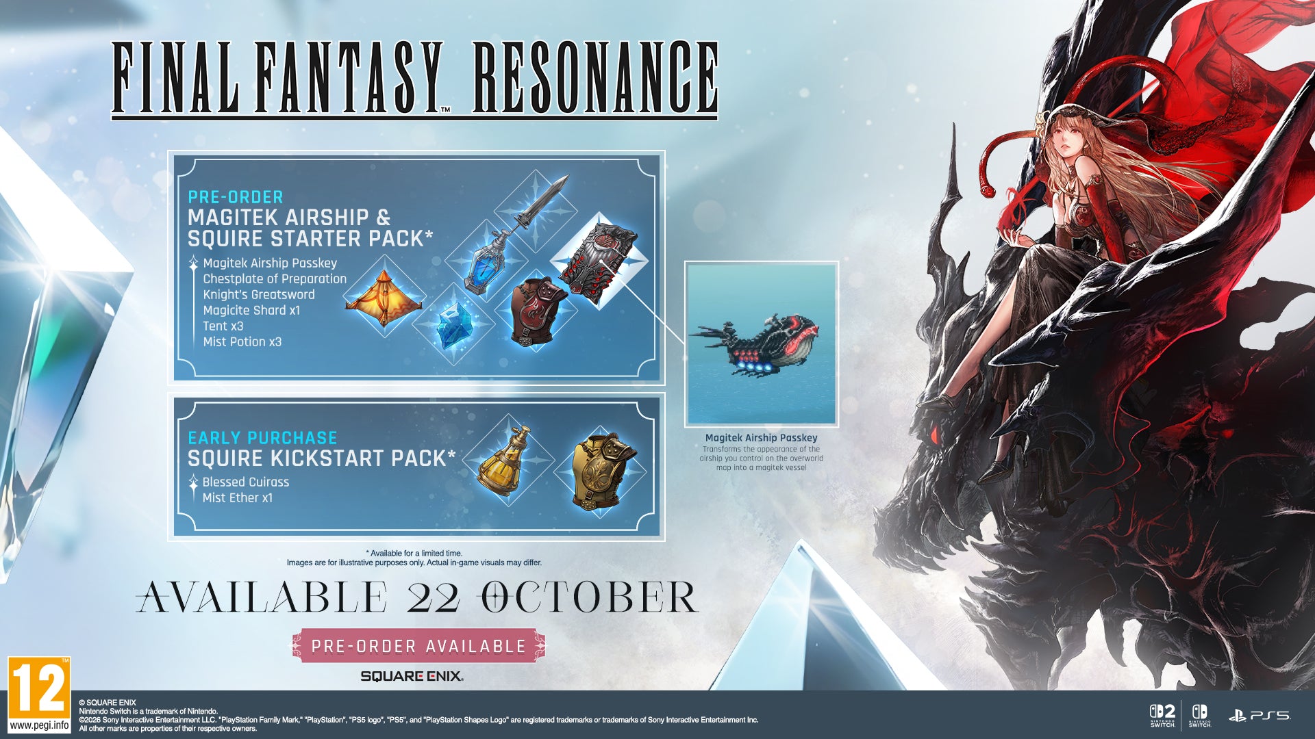 Final Fantasy Resonance beauty shot on Nintendo Switch 2