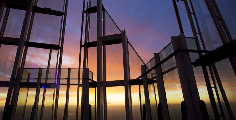 Open-air Skydeck on Level 72 at The Shard