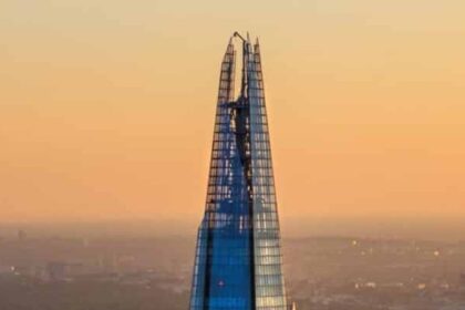 Wide London skyline viewed from The Shard