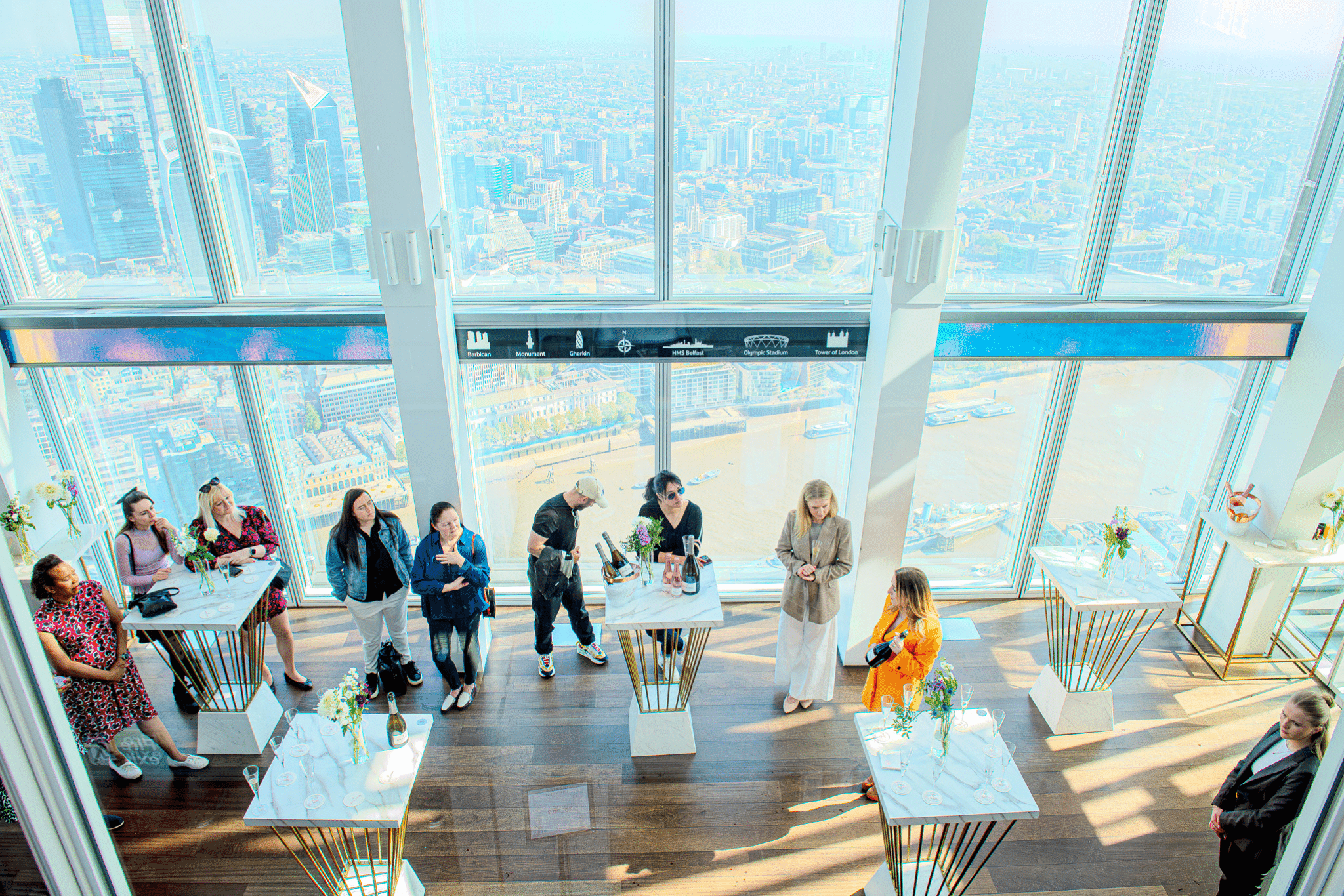 River Thames and London skyline seen from The View from The Shard