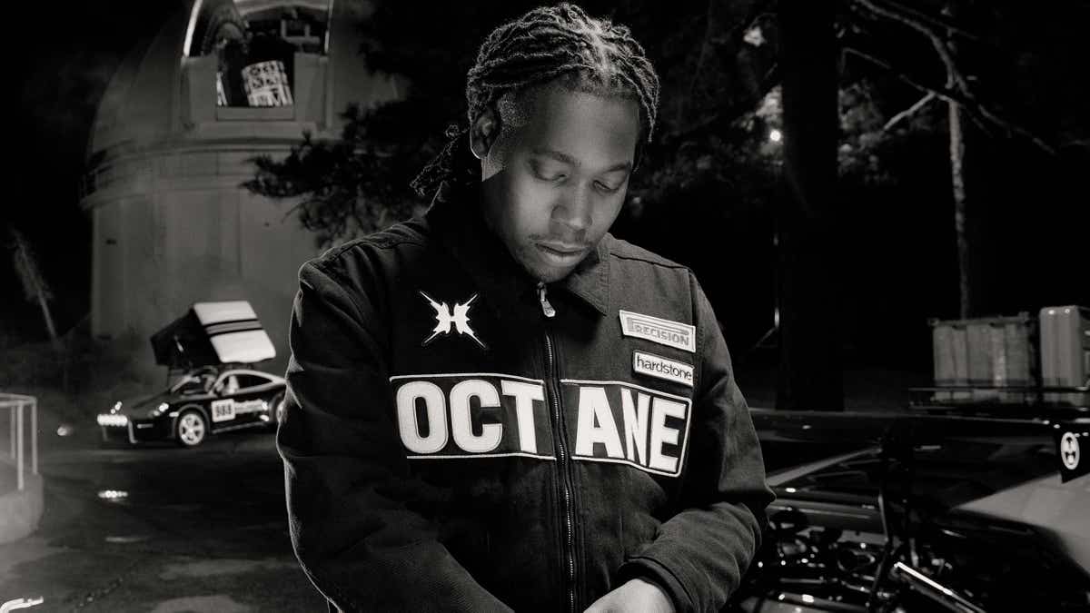 Black-and-white rapper portrait from a Ticketmaster live event listing
