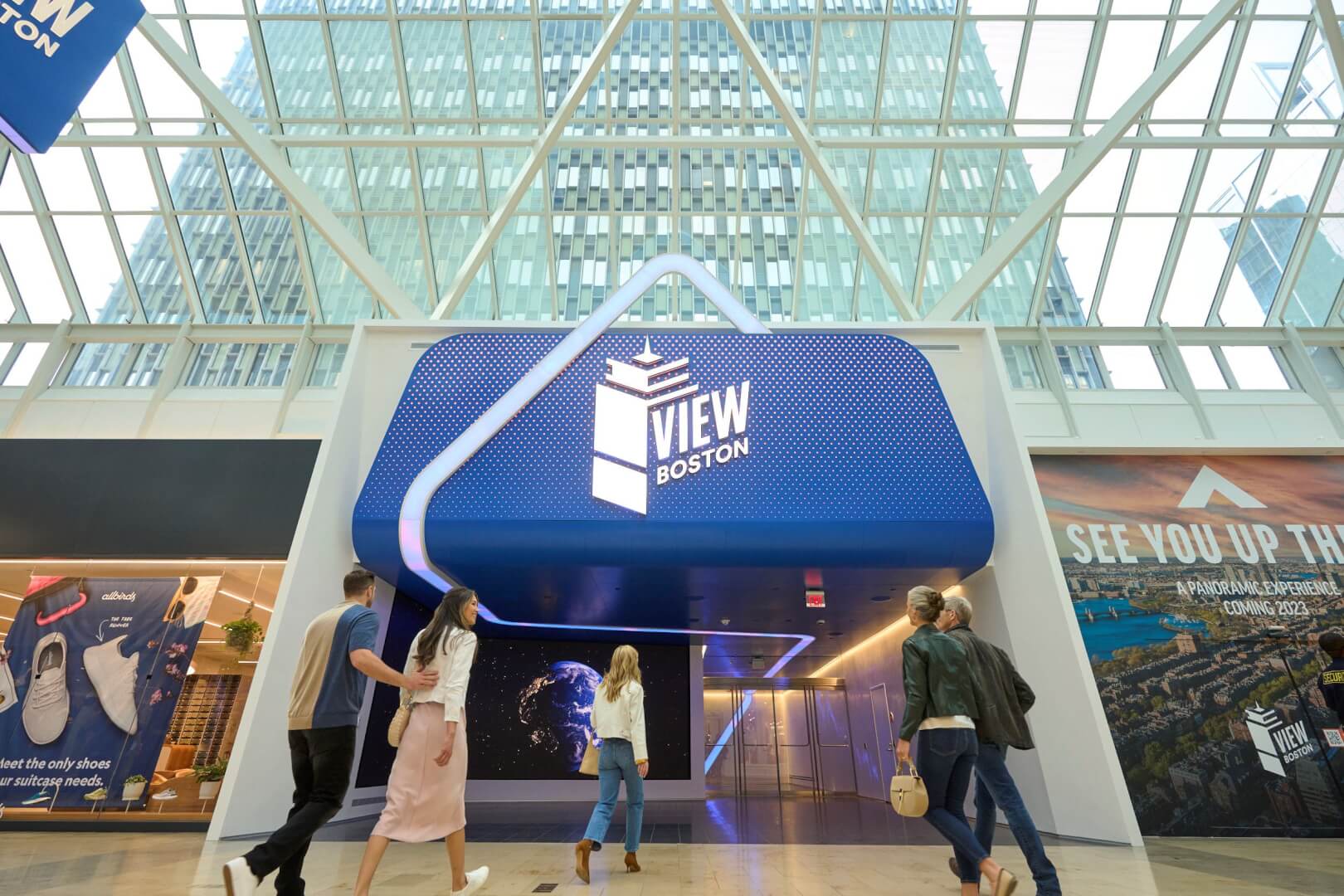 Entrance area for View Boston at Prudential Center