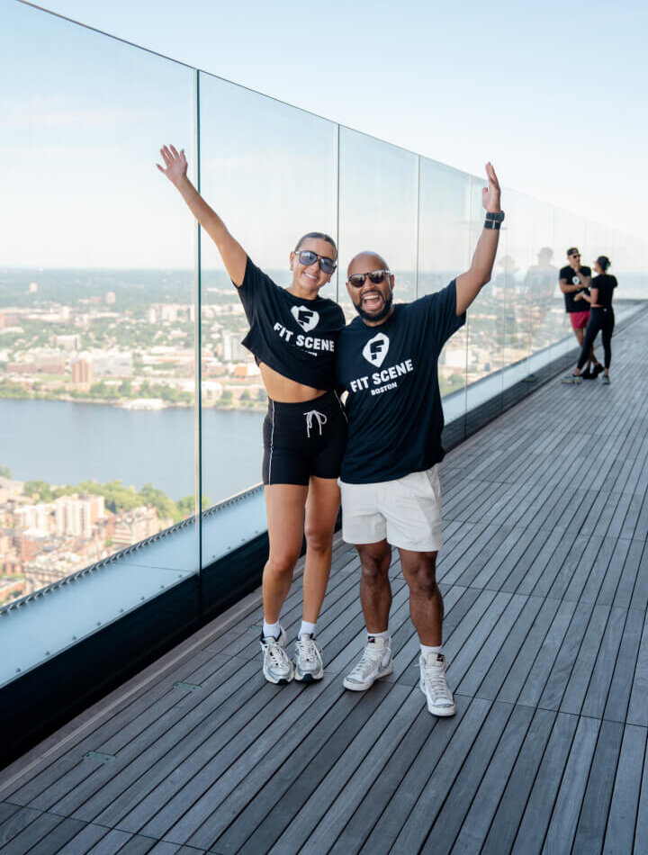 Rooftop Wellness Training hoch über Boston