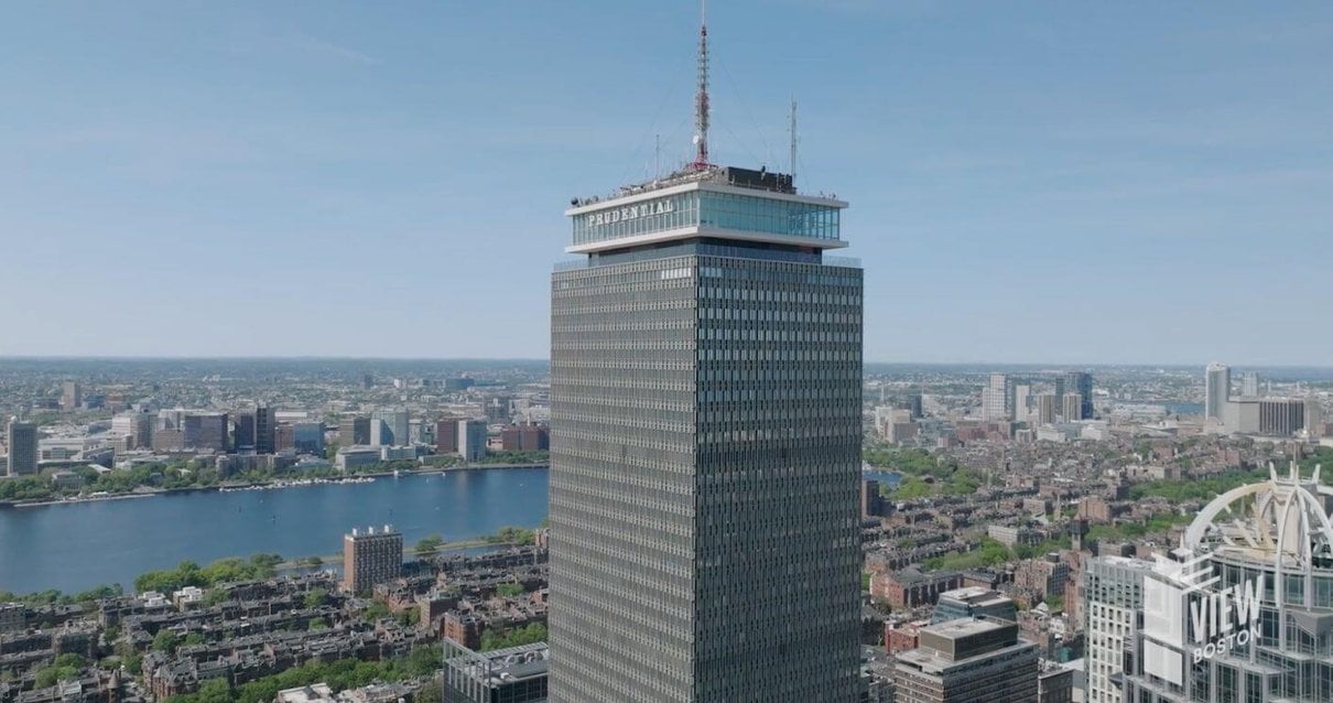 Boston skyline seen from View Boston