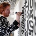 Mr Doodle art installation inside The View from The Shard