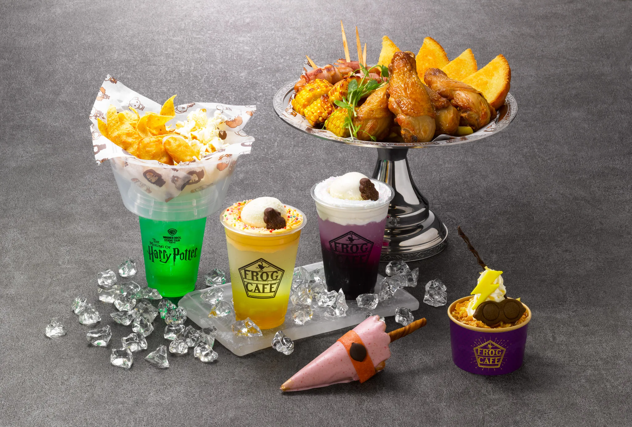 Tropical soda float from the summer menu at Frog Cafe