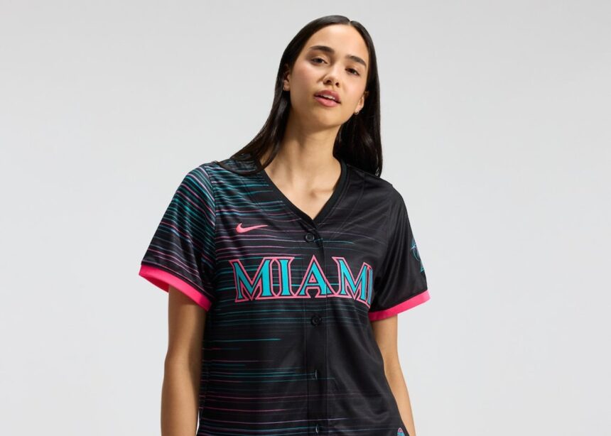 Women's Miami Marlins Nike Black 2025 City Connect Limited Jersey