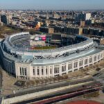 Aerial view of Yankee Stadium in the Bronx