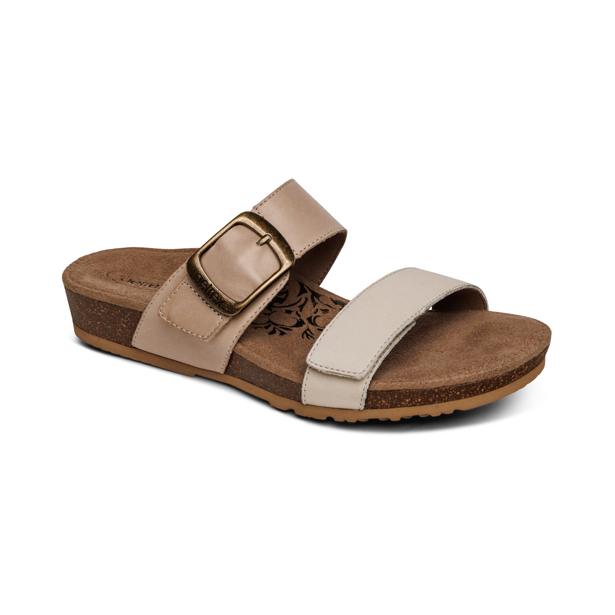 Aetrex Daisy ivory adjustable slide