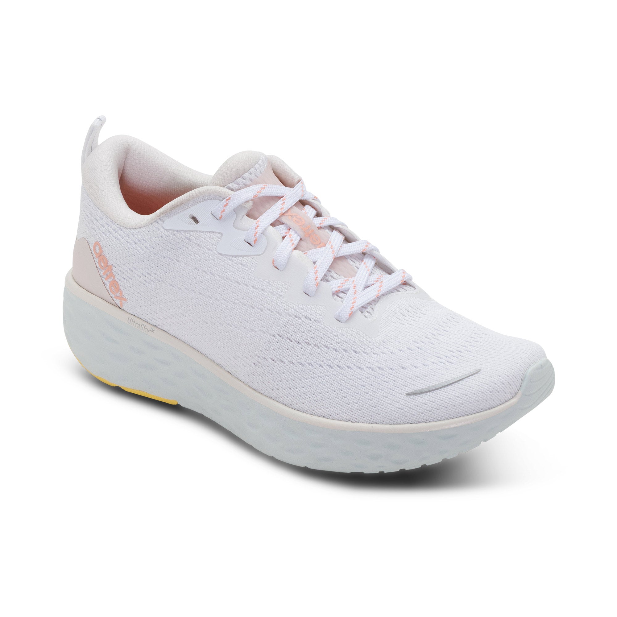 Aetrex Nova white arch support sneaker