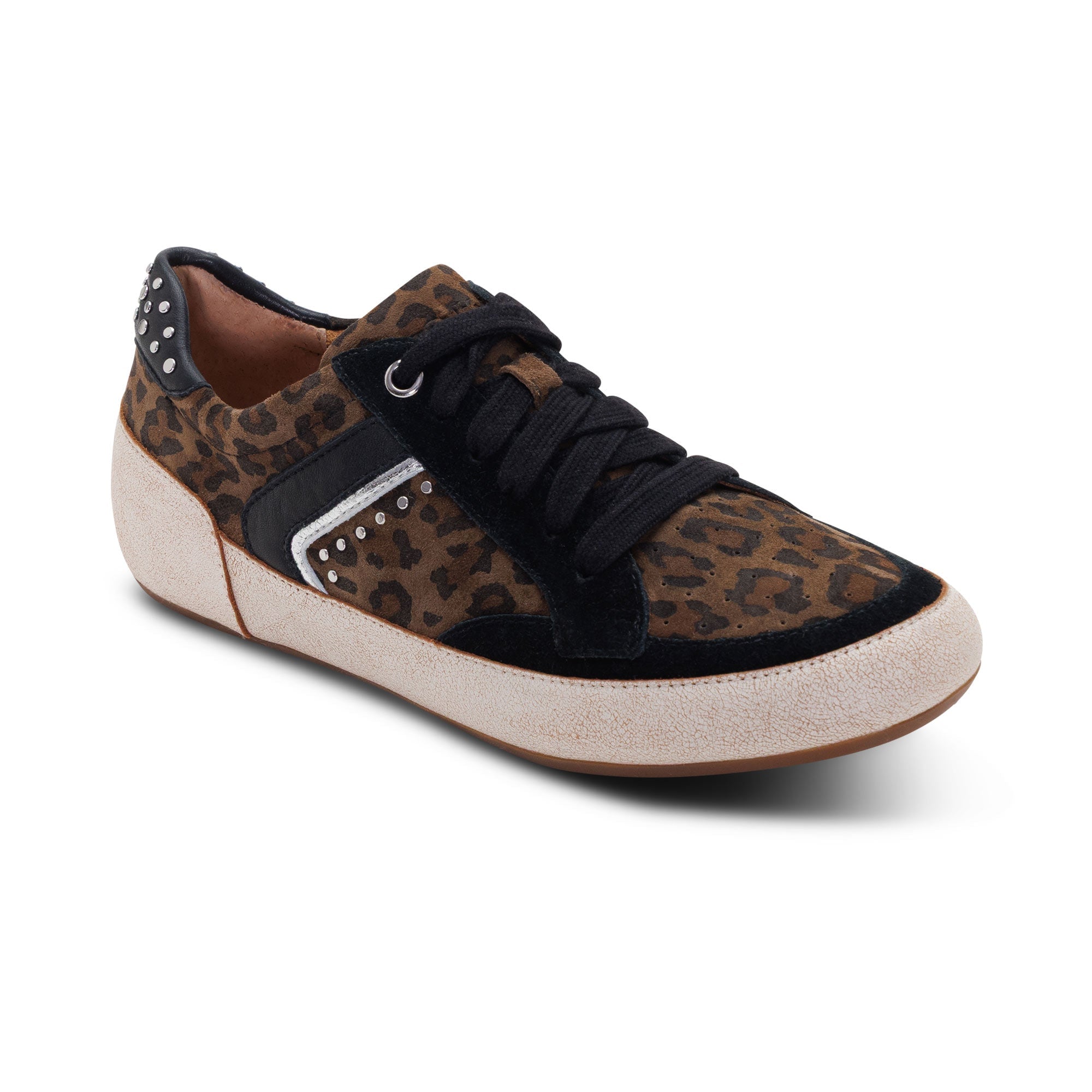 Aetrex Tess leopard print arch support sneaker
