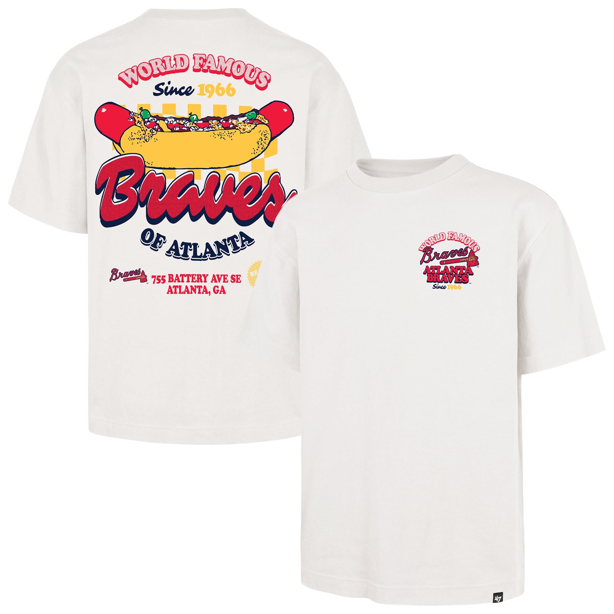 Atlanta Braves 47 cream Glizzy T-shirt