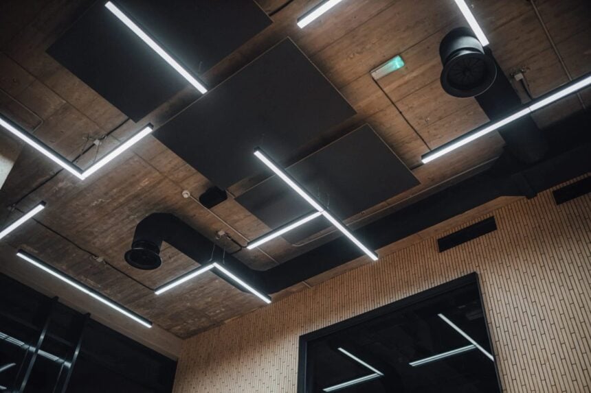 Nowoczesne wnętrze z oświetleniem LED
