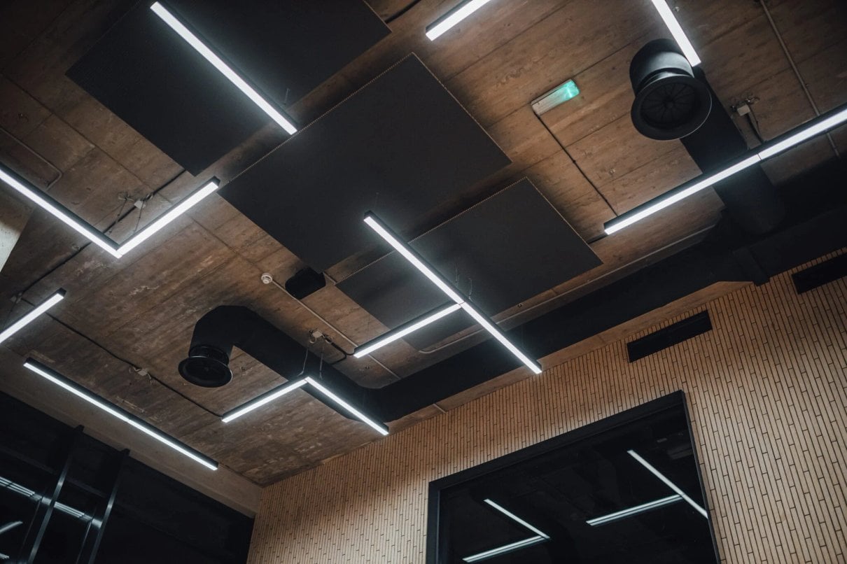 Nowoczesne wnętrze z oświetleniem LED