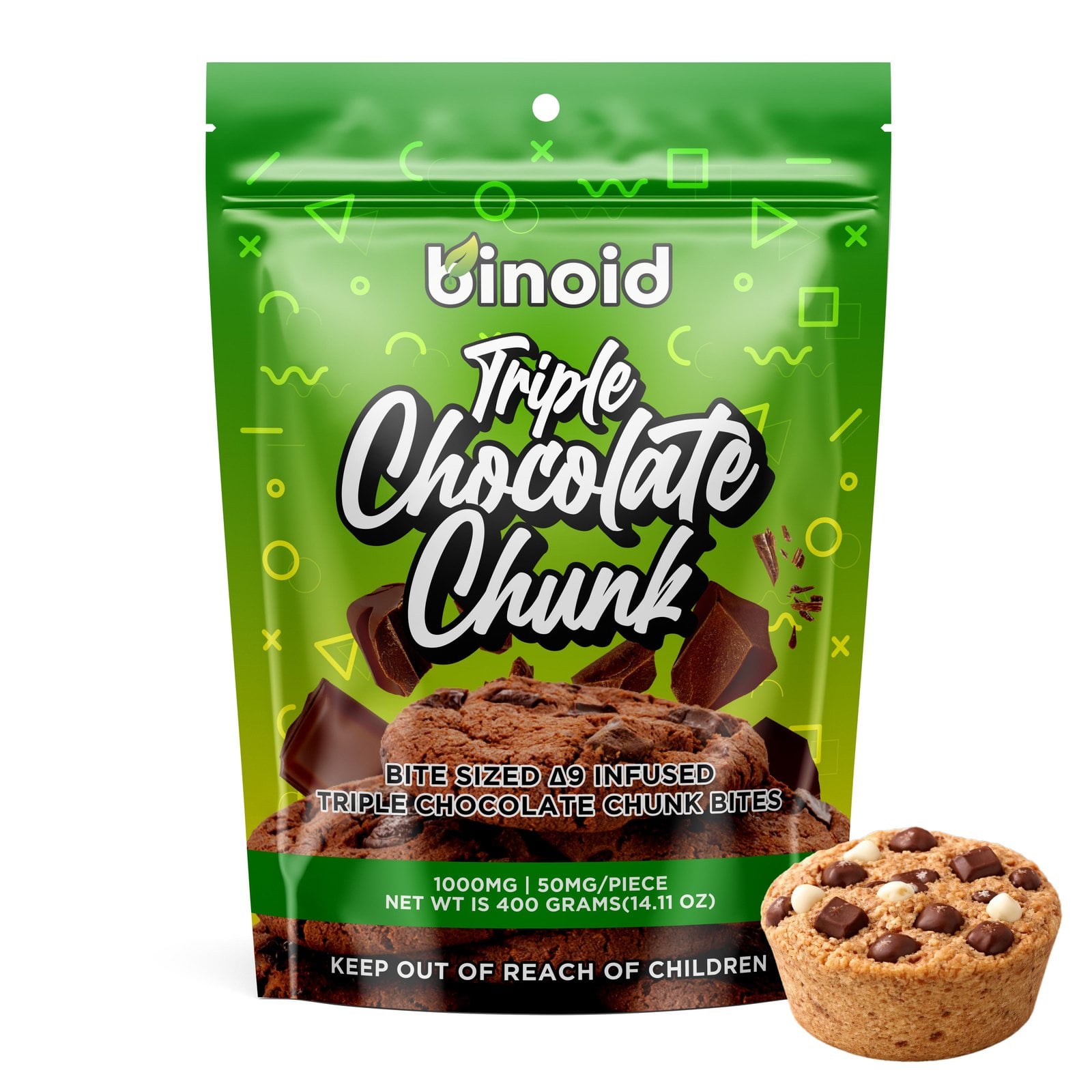 Binoid CBD Delta 9 chocolate mini bites