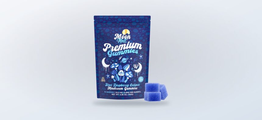 Moon Melt Visual Gummies blue raspberry product