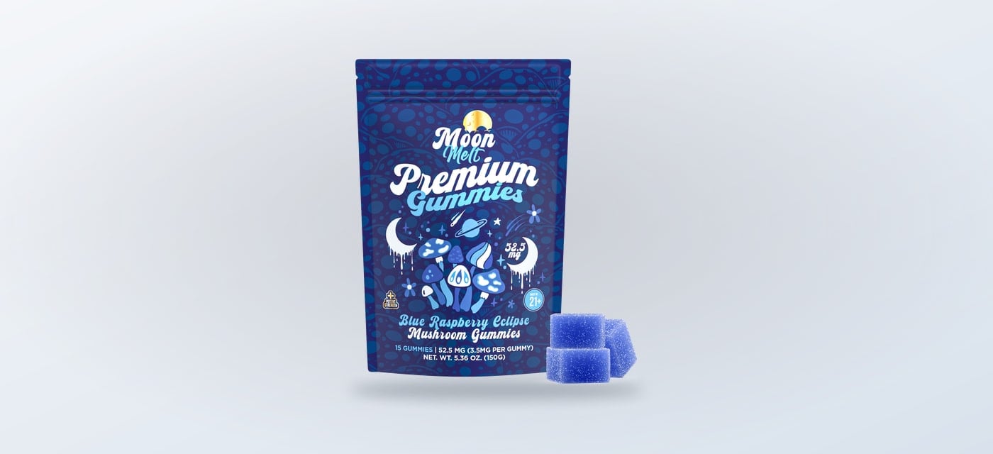 Moon Melt Visual Gummies blue raspberry product