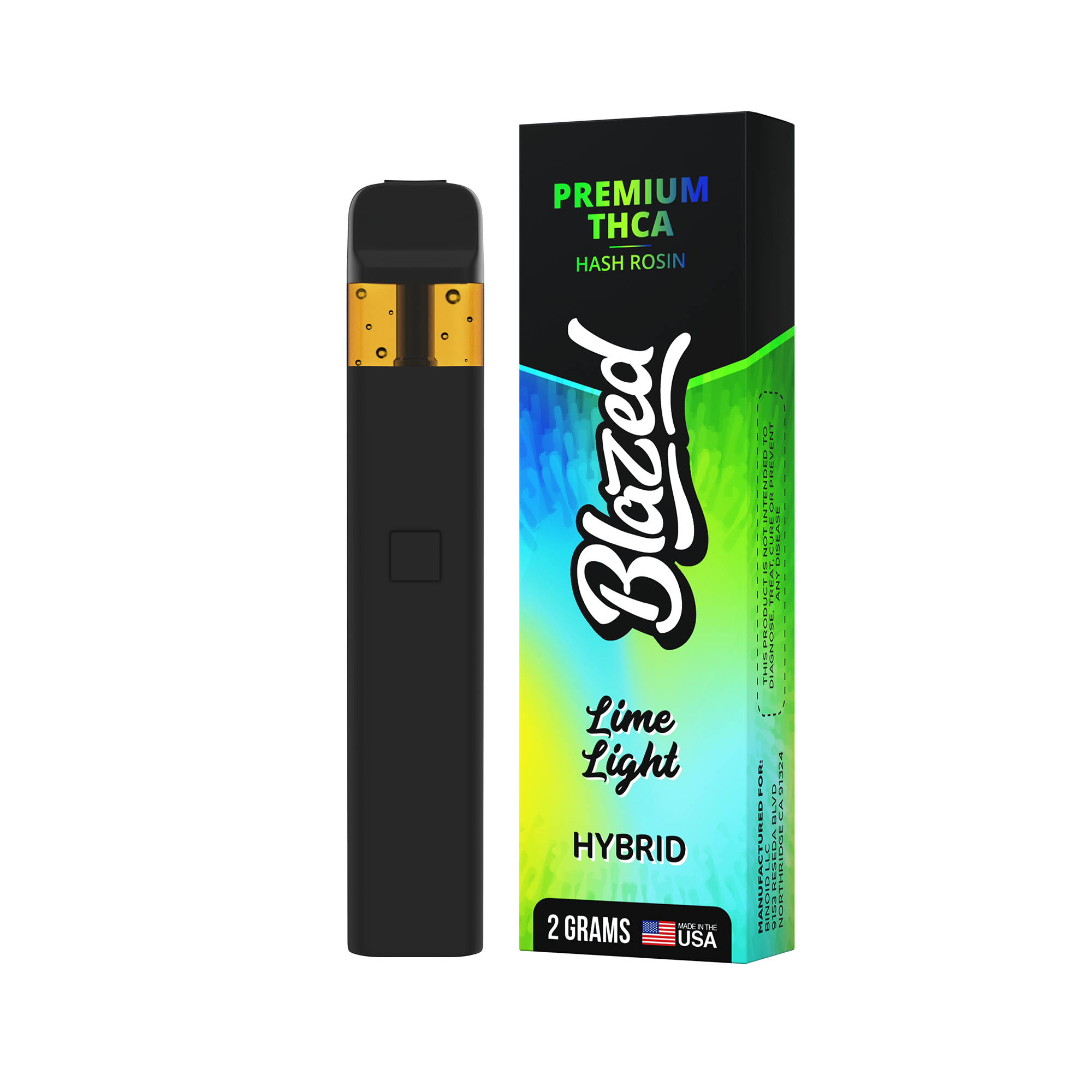 Binoid Blazed THCA hash rosin disposable