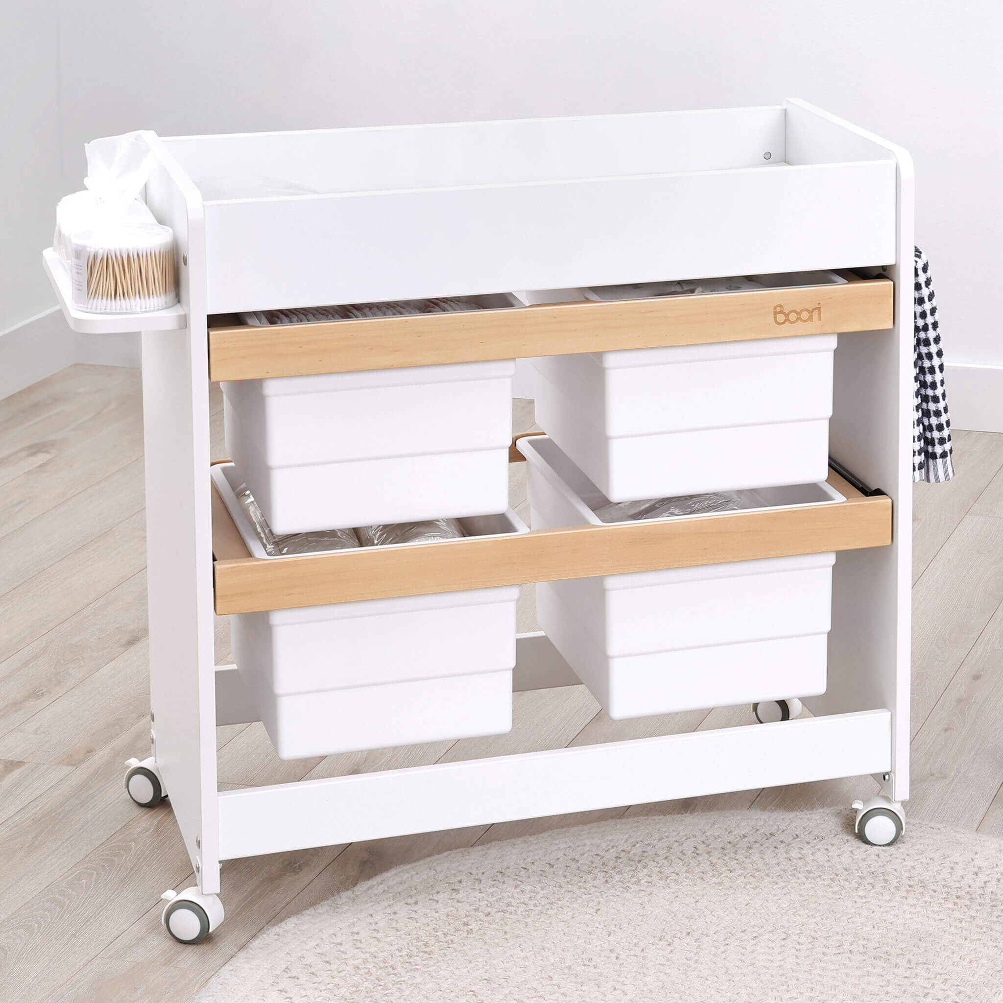 Boori Natty Storage Changer in a nursery