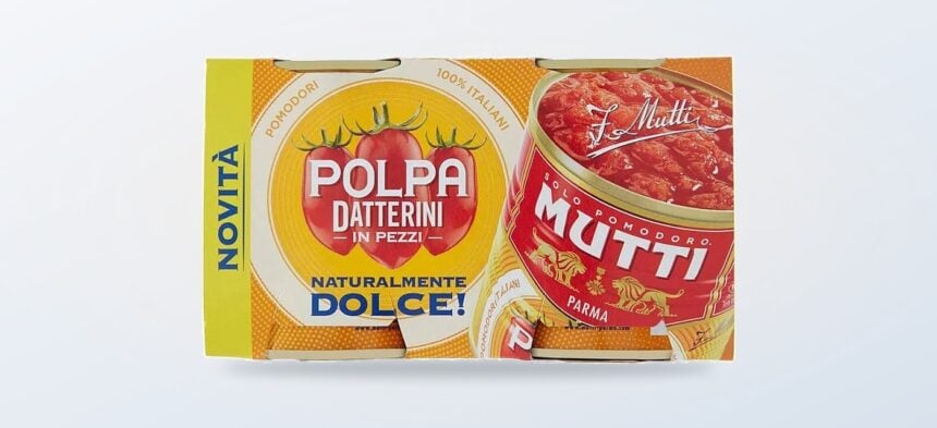 Zwei Dosen Mutti Polpa Datterini Tomaten