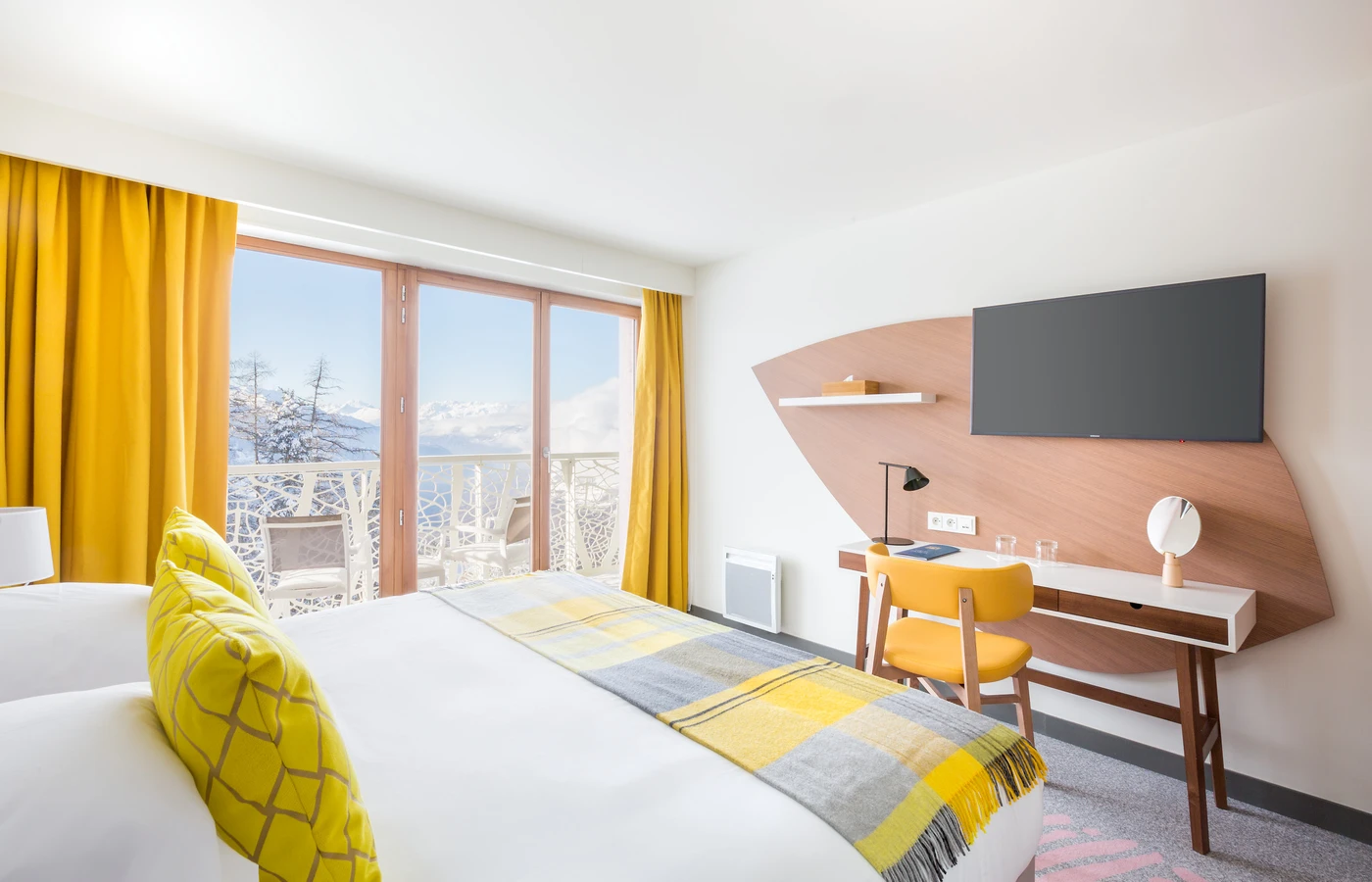 Hotel room with a mountain view at a Club Med resort