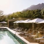 Club Med mountain resort pool terrace