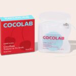 Cocofloss Cherry Bloom Dental Floss spool and dispenser