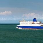 Passenger ferry crossing the English Channel