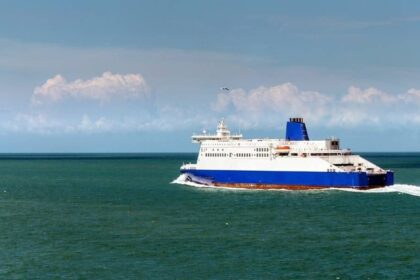 Passenger ferry crossing the English Channel