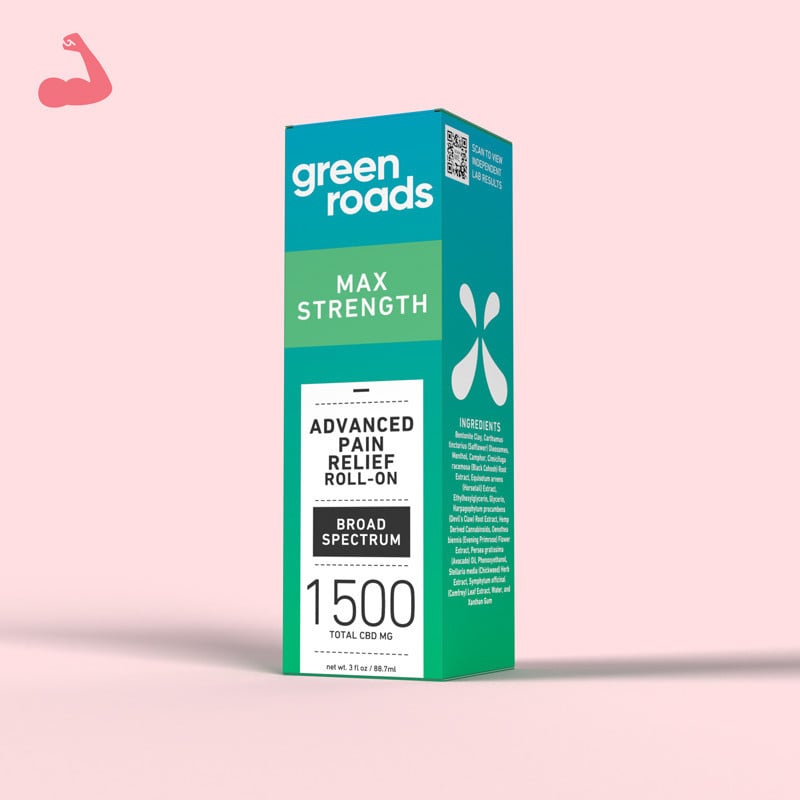 Green Roads Advanced Pain Relief Roll-On bottle