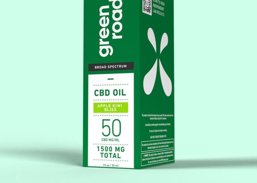 Green Roads Apple Kiwi Bliss Broad Spectrum CBD Oil box