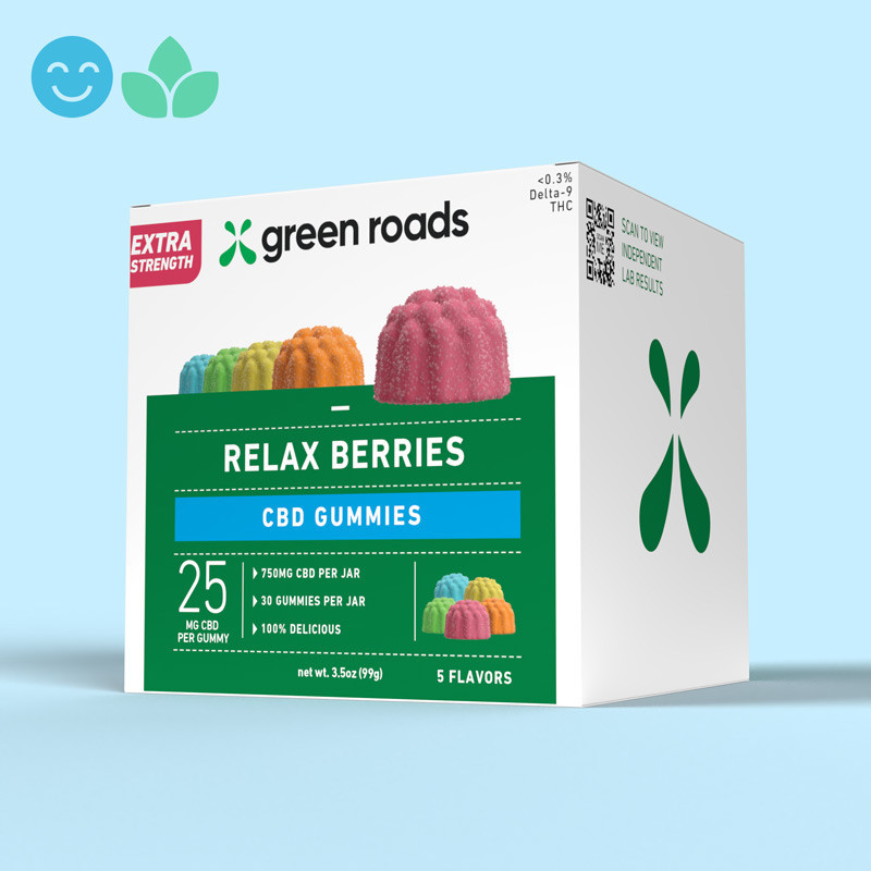 Green Roads Extra Strength CBD Relax Berries product box