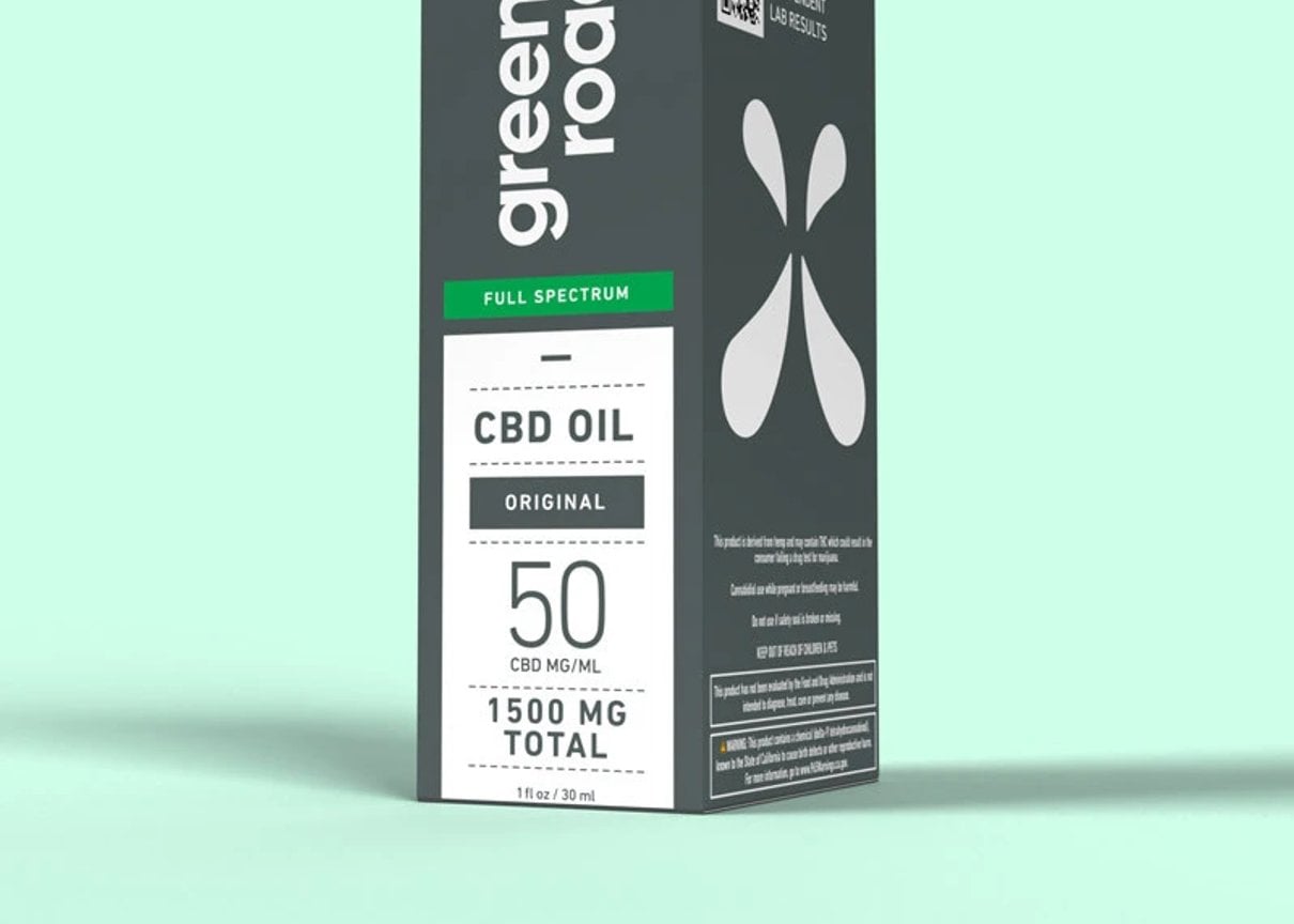 Green Roads full spectrum CBD oil product box