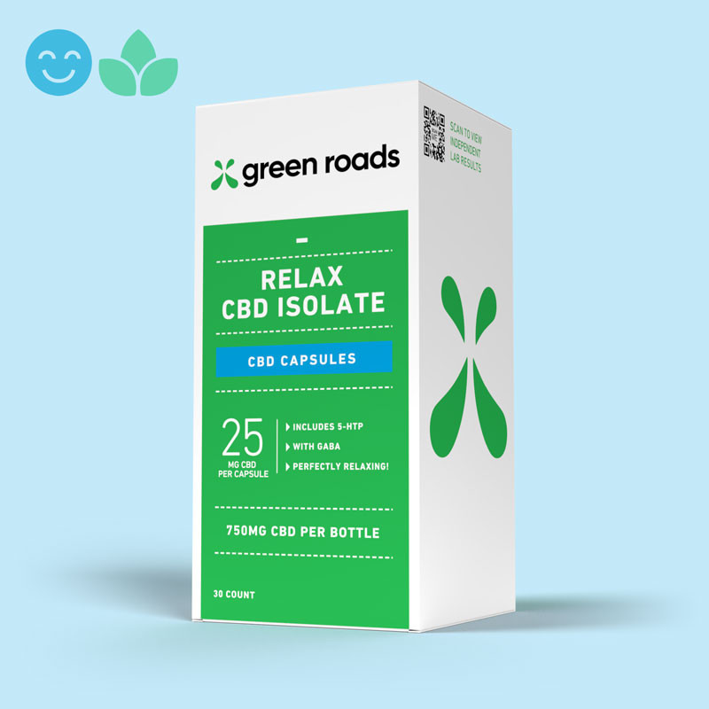 Green Roads CBD Relax Capsules box