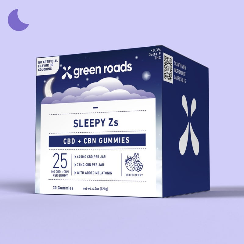 Green Roads Sleepy Zs CBD CBN Gummies box