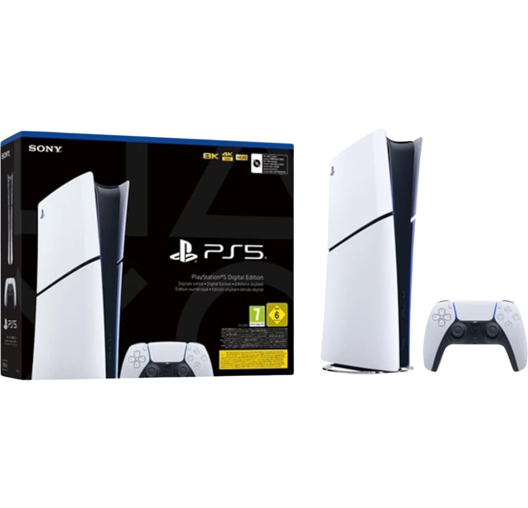 Sony PlayStation 5 Slim Digital Console in Weiß