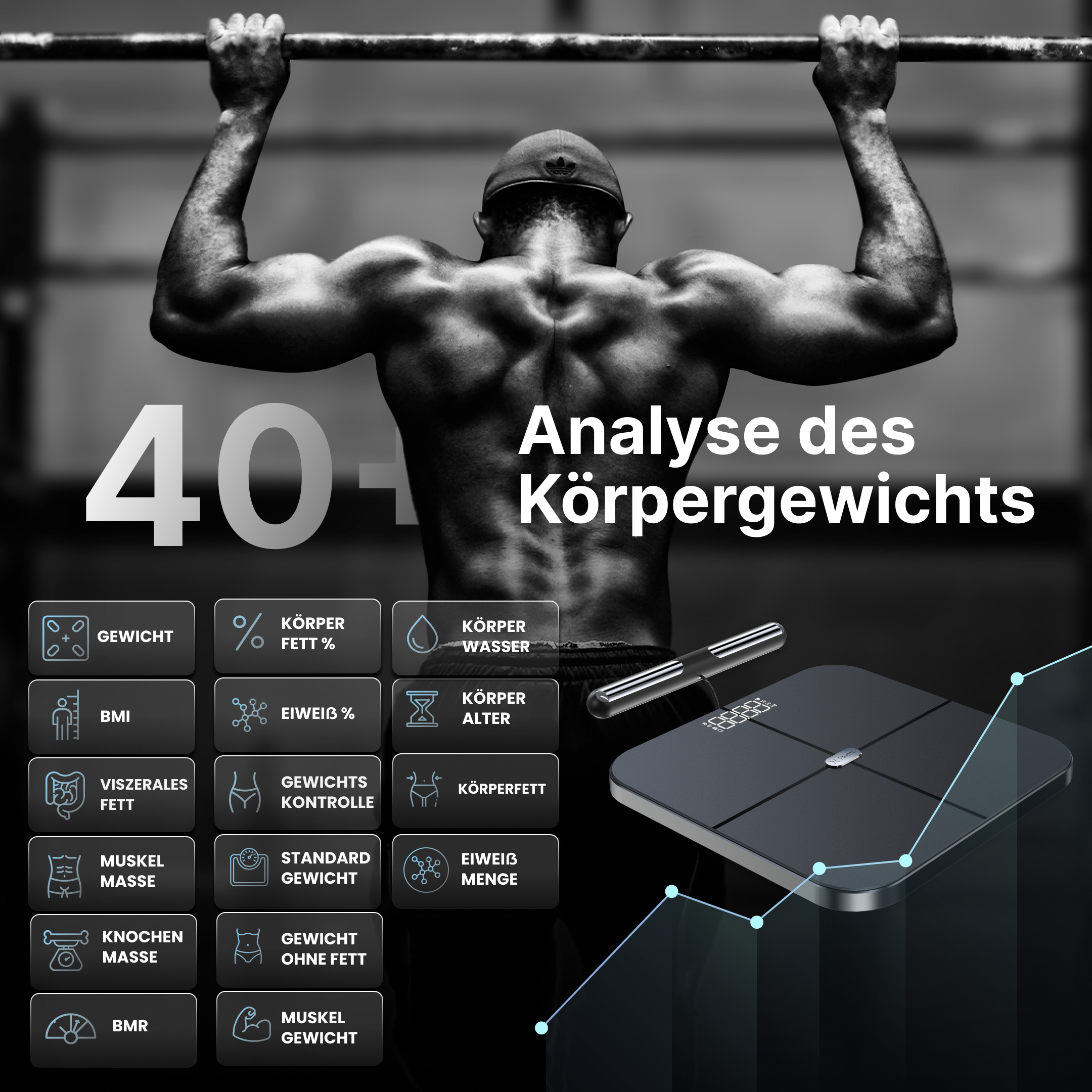 Hume Body Check mit Körperanalyse und Messwerten