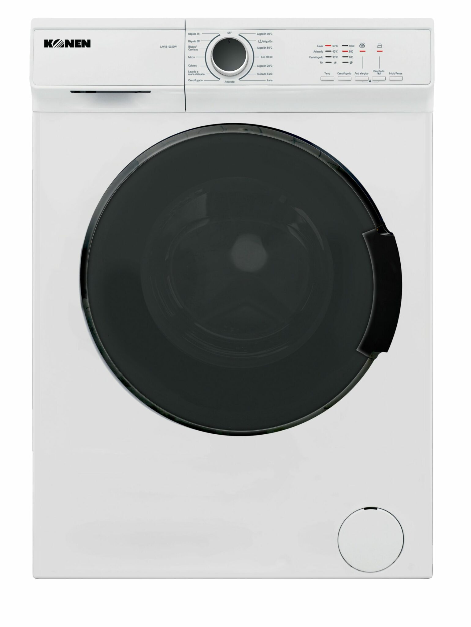 Lavadora KONEN LAVK810022W blanca de carga frontal