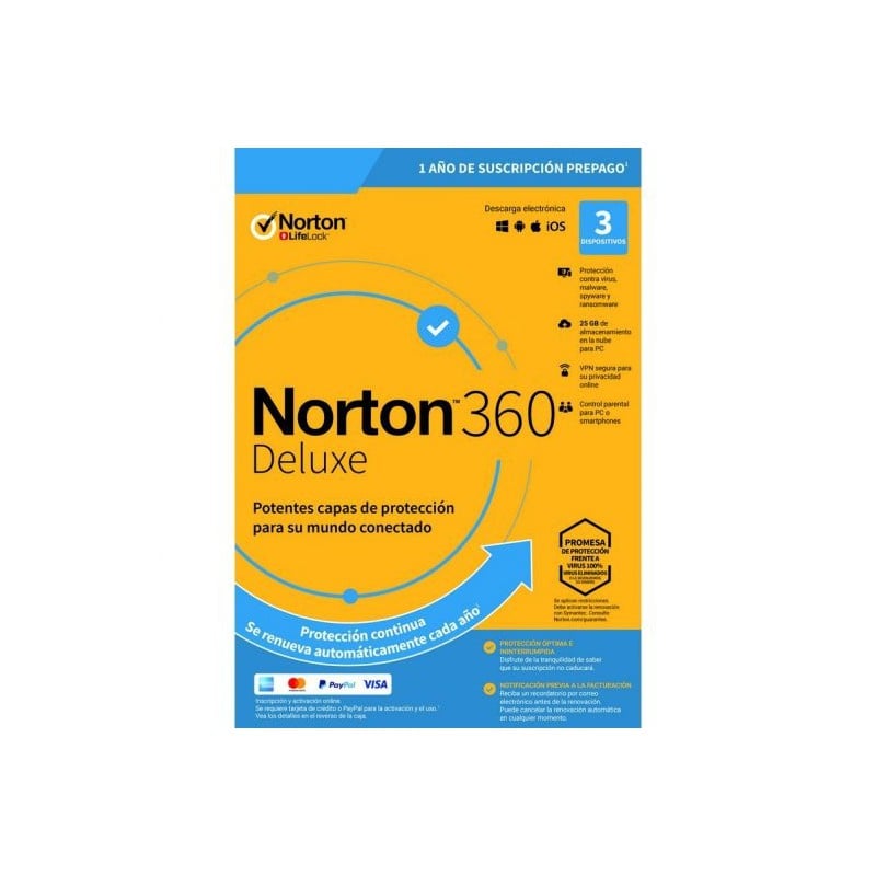 Norton 360 Deluxe mostrado como producto individual