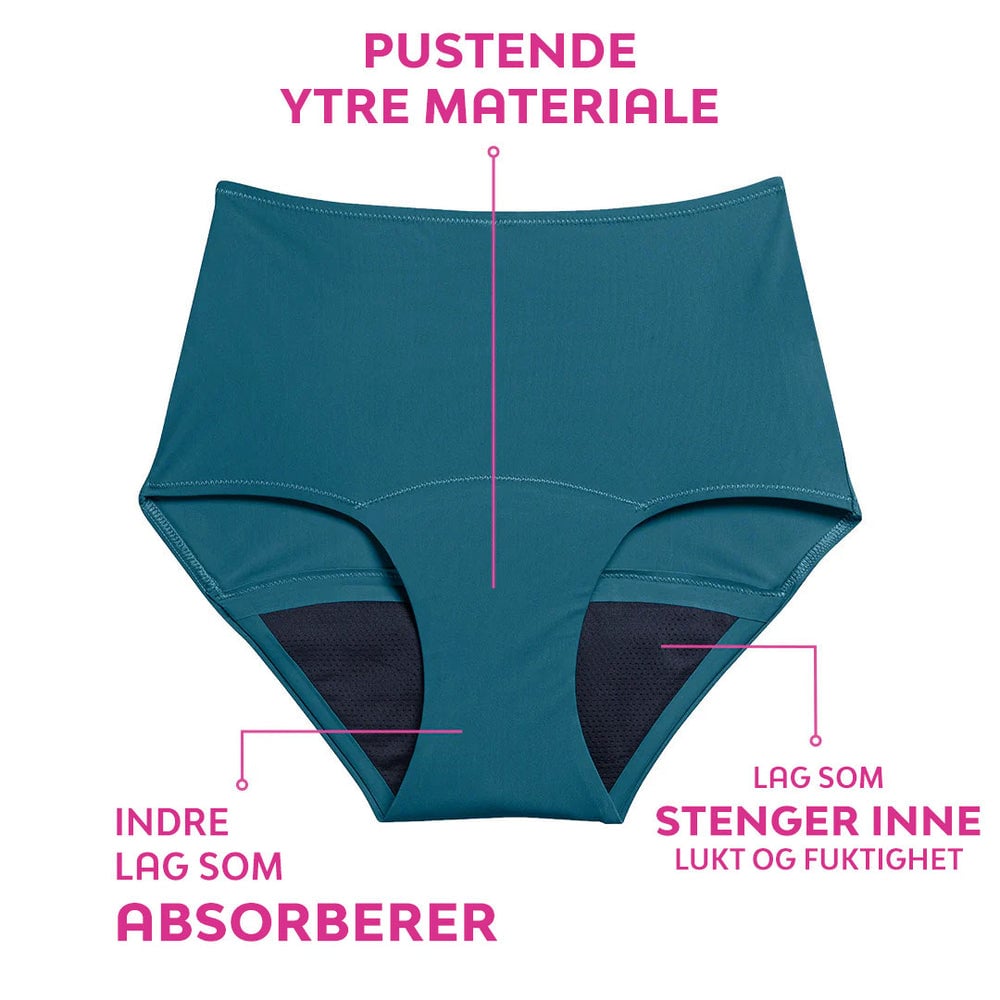 Detalj av lagene i en Libresse menstruse